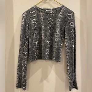 Zara snakeskin sweater